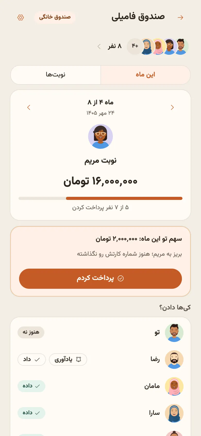 صندوق خانگی در دونگتو: نوبت این ماه و کسایی که پرداخت کردن